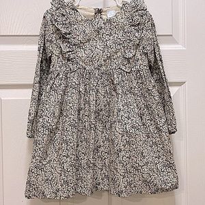 NWOT Edgehill Collection Fall Pastel Ivory/freely/pink Floral Long Sleeve Dress